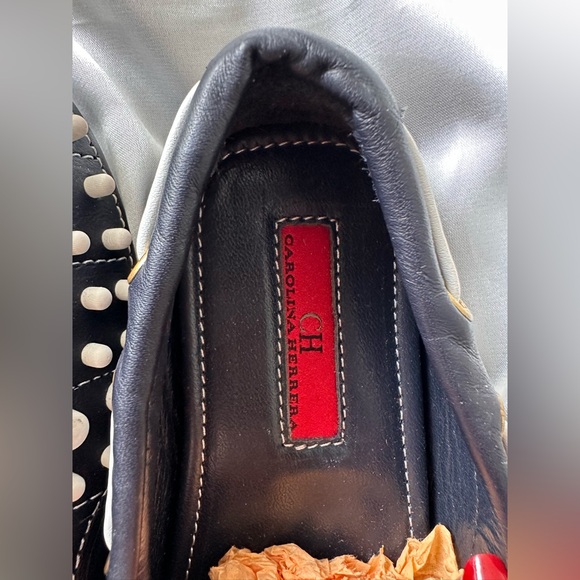 New CH Carolina Herrera Red and Black Loafers for girls - Picture 8 of 13